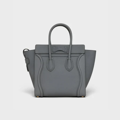 Micro Luggage handbag in baby drummed calfskin