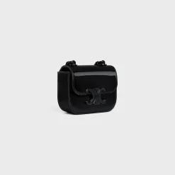 MINI CHAIN CLAUDE in PATENT CALFSKIN