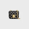 MINI CHAIN CLAUDE in SATIN WITH TRIOMPHE STRASS