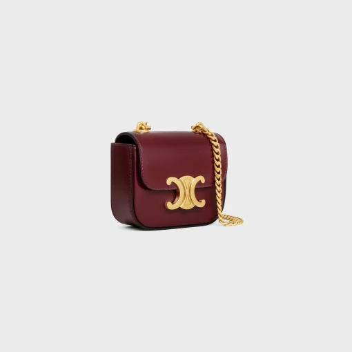 MINI CHAIN CLAUDE in Shiny calfskin