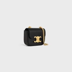 MINI CHAIN CLAUDE in Shiny calfskin