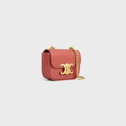 MINI CHAIN CLAUDE in Shiny calfskin