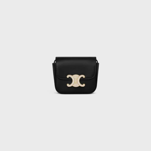 MINI CLAUDE in Shiny calfskin