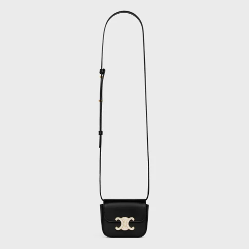 MINI CLAUDE in Shiny calfskin