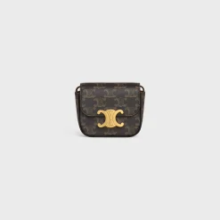 MINI CLAUDE in TRIOMPHE CANVAS and calfskin
