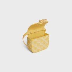MINI CLAUDE in TRIOMPHE CANVAS BRIGHT YELLOW