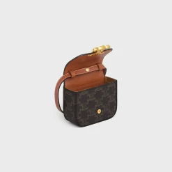 MINI CLAUDE in TRIOMPHE CANVAS and calfskin