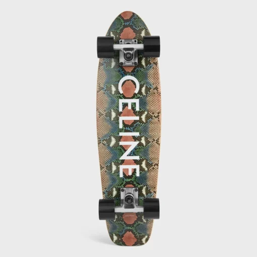 MINI CRUISER in Wood with Python and Celine print
