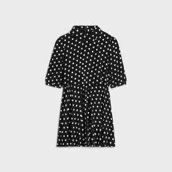 mini dress in viscose sablé