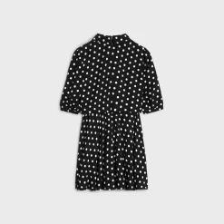 mini dress in viscose sablé