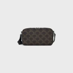MINI MESSENGER BOX in TRIOMPHE CANVAS AND CALFSKIN