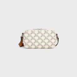 MINI MESSENGER BOX in Triomphe Canvas and Calfskin