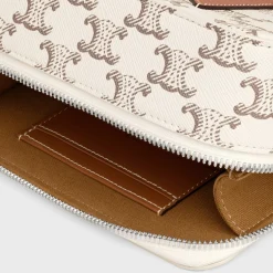 MINI MESSENGER BOX in Triomphe Canvas and Calfskin