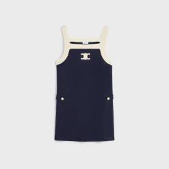 mini Triomphe dress in wool jersey
