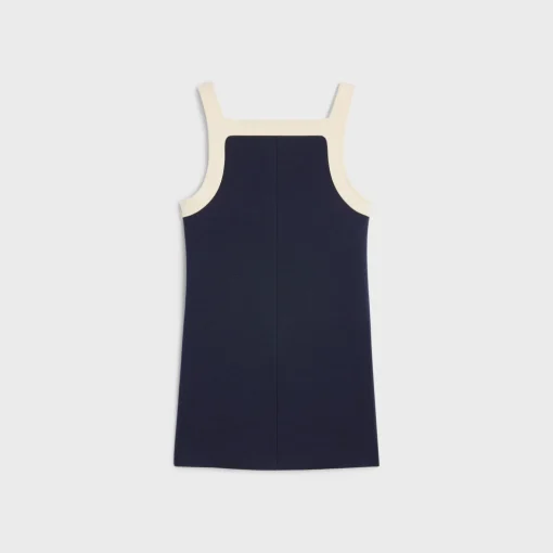 mini Triomphe dress in wool jersey