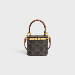 MINI VANITY CASE in Triomphe Canvas and Calfskin