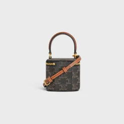 MINI VANITY CASE in Triomphe Canvas and Calfskin