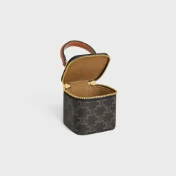 MINI VANITY CASE in Triomphe Canvas and Calfskin
