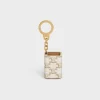 Miniature Perfume Holder Charm in Triomphe Canvas and calfskin