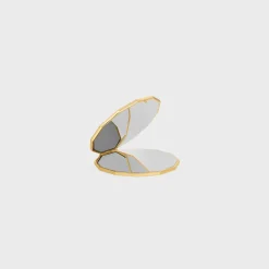 MIRROR IN LIZARD AND BRASS