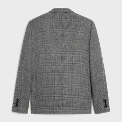 mods jacket in prince of wales wool