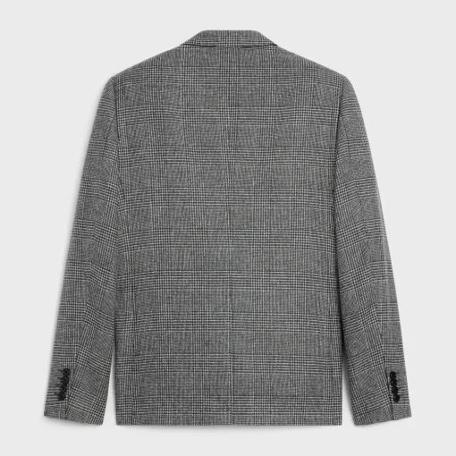 mods jacket in prince of wales wool