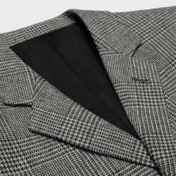 mods jacket in prince of wales wool