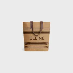 MUSEUM BAG in Textile with raffia effect and calfskin