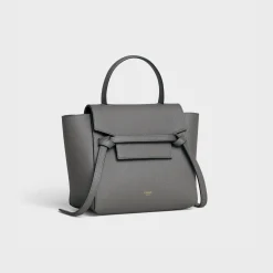 Nano Belt bag in grained calfskin