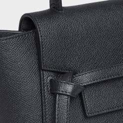 Nano Belt bag in grained calfskin