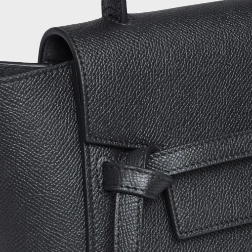 Nano Belt bag in grained calfskin