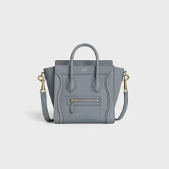 Nano Luggage bag in baby drummed calfskin