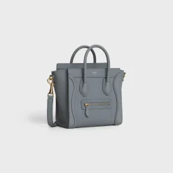 Nano Luggage bag in baby drummed calfskin