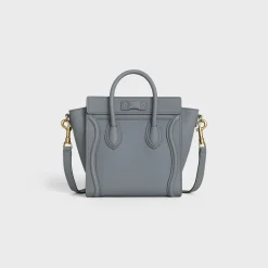 Nano Luggage bag in baby drummed calfskin