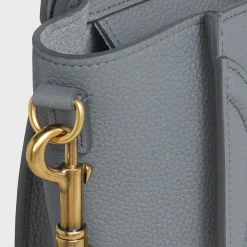 Nano Luggage bag in baby drummed calfskin