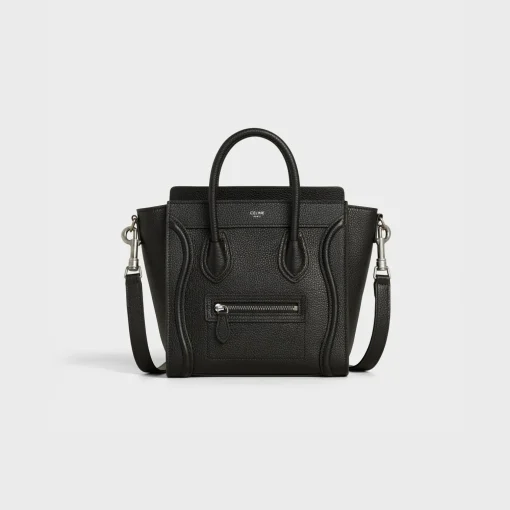 Nano Luggage bag in drummed calfskin