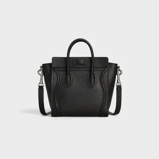 Nano Luggage bag in drummed calfskin