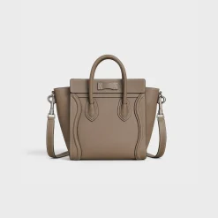 Nano Luggage bag in drummed calfskin