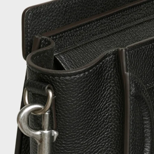 Nano Luggage bag in drummed calfskin