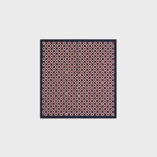 octagon bandana in silk twill