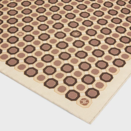 octagon bandana in silk twill