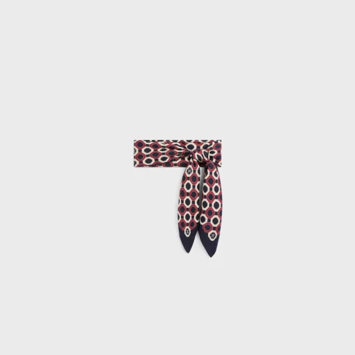 octagon bandana in silk twill
