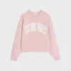 oversized celine sweatshirt in cotton fleece
