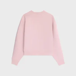 oversized celine sweatshirt in cotton fleece