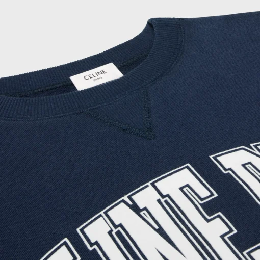oversized Celine sweatshirt in cotton fleece