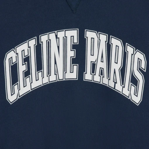 oversized Celine sweatshirt in cotton fleece