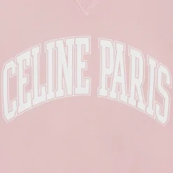 oversized celine sweatshirt in cotton fleece