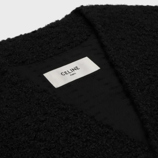 oversized jacket in bouclé tweed cashmere