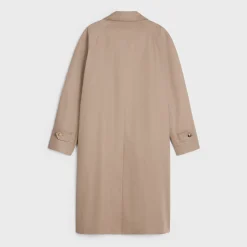 oversized mac coat in technical cotton