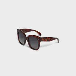 Oversized S002 Sunglasses in Acetate with Polarized Lenses